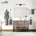 Matte Black 6-Piece Bathroom Hardware Set