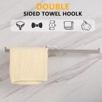 LANC 20-Inch Brushed Nickel Wall-Mounted Towel Bar