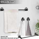 Black Stainless Steel Bathroom Hardware Set – 4 Pieces