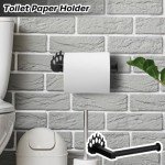 Black Stainless Steel Bathroom Hardware Set – 4 Pieces