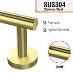 Gold Stainless Steel Bathroom Accessories Set