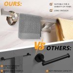 LANC 20-Inch Brushed Nickel Wall-Mounted Towel Bar