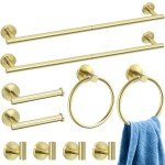 10-Piece Gold Bathroom Accessories Set