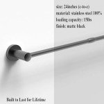 24-Inch Stainless Steel Wall-Mounted Towel Bar