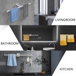 LANC 20-Inch Brushed Nickel Wall-Mounted Towel Bar