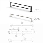 24-Inch Stainless Steel Wall-Mounted Towel Bar