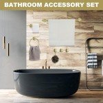 10-Piece Gold Bathroom Accessories Set