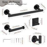 5-Piece Stainless Steel Bathroom Hardware Set