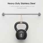 FORIOUS Wall-Mounted Stainless Steel Towel Bar - 20 Inch