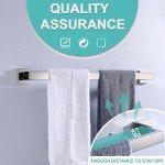 24-Inch Stainless Steel Wall-Mounted Towel Bar