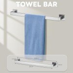 5-Piece Brushed Nickel Bathroom Hardware Set