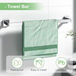 5-Piece Polished Chrome Bathroom Towel Rack Set