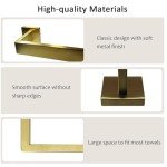 Brushed Gold Wall-Mounted Towel Rack - 23.6 Inch