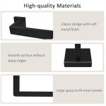 Matte Black Wall-Mounted Towel Rack - 23.6 Inch