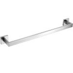 Wall-Mounted Brushed Nickel Towel Rack - 23.6 Inch