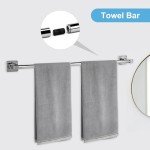 Ntipox 5-Piece Polished Chrome Bathroom Accessories Set