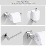 Ntipox 5-Piece Polished Chrome Bathroom Accessories Set