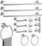 15-Piece Brushed Nickel Bathroom Hardware Set