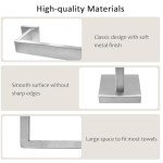 Wall-Mounted Brushed Nickel Towel Rack - 23.6 Inch