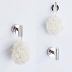 5-Piece Chrome Bathroom Hardware Set with Towel Racks