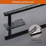 Matte Black Bathroom Accessories Set - 6 Pieces