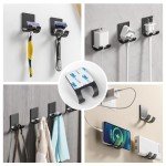 Matte Black Bathroom Accessories Set - 6 Pieces