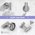 Brushed Nickel 4-Piece Bathroom Towel Bar Set