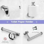 Brushed Nickel 4-Piece Bathroom Towel Bar Set