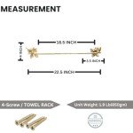 Brass Bird Antique Wall-Mounted Towel Bar