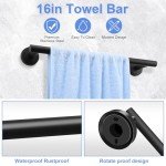 Bathroom Hardware Set: Towel Racks and Accessories