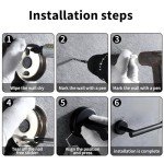 Matte Stainless Steel 4-Piece Bathroom Accessories Set