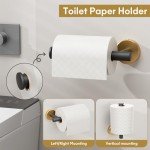 Black and Gold 5-Piece Bathroom Hardware Set