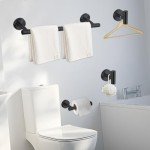 Matte Stainless Steel 4-Piece Bathroom Accessories Set