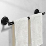 8-Piece Black Stainless Steel Bathroom Hardware Set