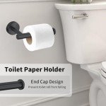 Matte Stainless Steel 4-Piece Bathroom Accessories Set