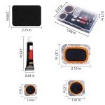 Bike Tire Repair Kit with 24 Puncture Patches