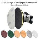 5-Inch Pneumatic Orbital Sander for Woodworking