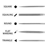 Precision Hand Files Set for Detailed Work