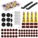 72-Piece Bike Tire Repair Kit with Patches & Tools
