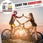 72-Piece Bike Tire Repair Kit with Patches & Tools