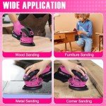 Cordless Detail Sander with Batteries and Charger