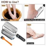 Stainless Steel Foot File Callus Remover - 2 Pack