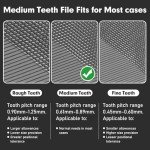 TOYIKOM 8-Inch Flat Hand Metal File Tool