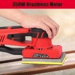 TROPOW 350W Brushless Sheet Sander with Sandpapers