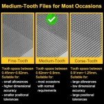 8-Inch Double Cut Flat Metal File with Handle