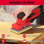 TROPOW 350W Brushless Sheet Sander with Sandpapers