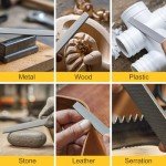 8-Inch Double Cut Flat Metal File with Handle