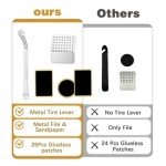 30-Piece Bike Tire Repair Patch Kit