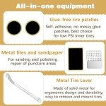 30-Piece Bike Tire Repair Patch Kit