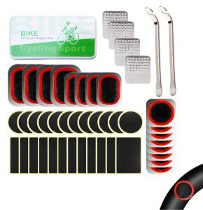 32-Piece Bike Tire Repair Patch Kit